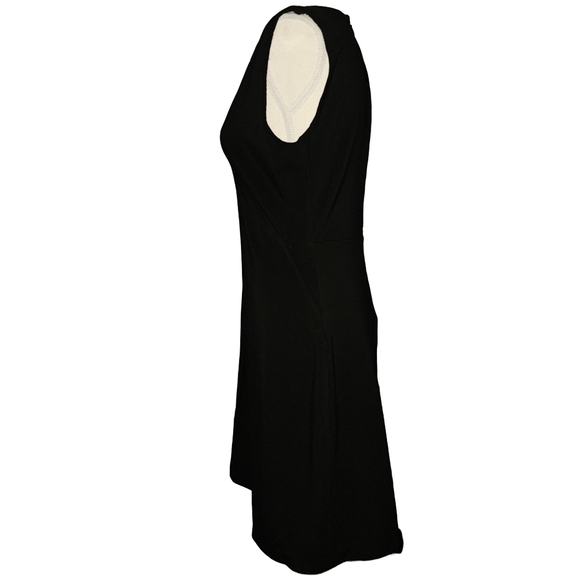 Everlane Black Sleeveless Fit & Flare V-Neck Stretch Dress Sz 6 - Picture 6 of 15